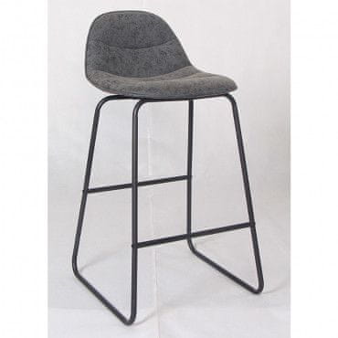 Casa Vital Moby tmavosivá barová stolička, 68 cm